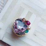 Bijoux ボタンカバー　pink heart