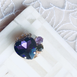 Bijoux ボタンカバー　purple heart