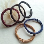 大人　ヘアゴム　４連　秋冬色５色×３　１５個セット　R203