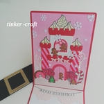 クリスマスカード【1点物】・ようこそお菓子の城へ