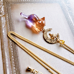 [再販]ハロウィンニャイト☆ 星猫 ネックレス