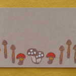 mushrooms colored(3種類各1枚 1セット)