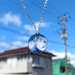 〖再販〗クラゲ玉　【球　レジン　ネックレス　キーホルダー】