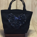 flower heartミニトートバック