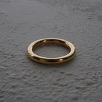plane ring 3.0mm（SV950×18Kメッキ）