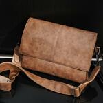 希少実用 上質通勤 メンズ ショルダーバッグW14