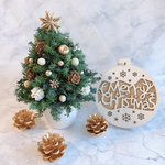 【早割】＊クリスマスツリー＊プリザーブドグリーンで作るミニツリー(約19cm)