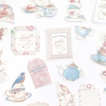 海外 フレークシール 50枚set《tea time》 [F257]