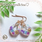 ⑥イルミネーションキャンディーピアス(イヤリング)