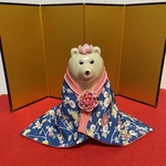 しろくま貯金箱  ひな祭り リバーシブル着物  セット