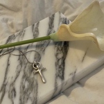 silver cross necklace
