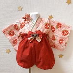 yuuuurie様専用★ハンドメイドベビー袴＋お花のヘアバンド
