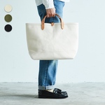 【送料無料】 倉敷帆布 トートバッグ キャンバス ナチュラル M ｜ レディース メンズ レザー キャンバストートバッグ 白 A4 4号帆布 通勤 通学 旅行 アウトドア