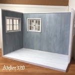 ma-s0-0様専用　コの字型ドールハウス  ミニチュア家具 1/12サイズ               