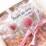 【ラッピングやノベルティに】ミニミニブーケ♡5束(名入れ可)