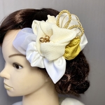 速達発送 和装髪飾り ヘアアクセサリー 七五三 結婚式 白 白ヘアアクセサリー 結婚式 和装