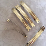 100㎜×10㎜シルバーバレッタ 5個セット