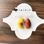 【樹脂ピアス】アーモンド・カシューナッツ　食品サンプル