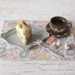 ハリネズミ＊＊いちじくのショートケーキのセット＊＊
