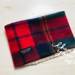【ネックウォーマー　キッズ　マフラー　クリスマス】秋冬　チェック