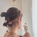 ヘアバンド　毛糸で編んだニットヘアバンド