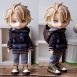 ぬくぬくパーカー単品　（ねんどろいどどーるオビツ11ボディ共有サイズ）