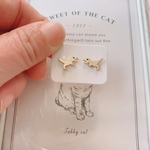 ゆるい恐竜ピアス　