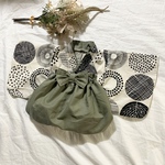 ※発送日についての説明文をお読みください※ ベビー袴　ハンドメイド　くすみグリーン
