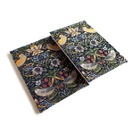 金襴織物御朱印帳　 B6 大判サイズ　12x18cm　ウィリアム・モリス　William Morris　『イチゴ泥棒』　strawberry thief　金襴生地　桐生織物　金襴御朱印帳　御朱印帳
