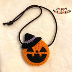 «完成品»即日発送可🎃犬用ハロウィンカボチャの首飾り【小】