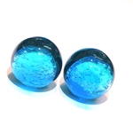 タケトミブルー 12mm 2個セット 蓄光 ホタルガラス