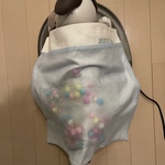 再販⭐️星のカケラのぽんぽん入りお布団(青色)