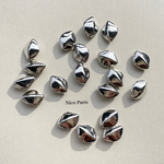 10pac✿︎ccb ひし形　メタル　ビーズ　シルバー