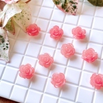 10pcs★合成サンゴ ビーズ 薔薇 #325