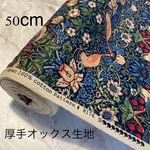 【moda生地】ストロベリーシーフ　厚手オックス　マルチックブルー50cm