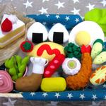 ままごとフエルトお弁当★いちごショートケーキセット★ケチャップオムライスはお好みで♫