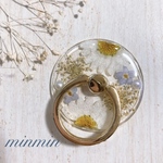 押し花　クリアスマホリング　ハンドメイド　6