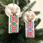 羊の編み物〈Xmasオーナメント〉