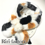 【1個限定💕】オシャレ✨三毛猫🐈の あったかネックウォーマー😸②