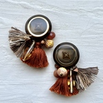 パレードタッセルピアス【brown】