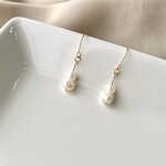 淡水パールのシンプルデザインピアス/イヤリング