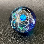 大玉宇宙玉レジン惑星　コンパウンド仕上げ