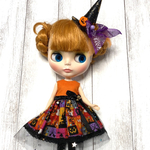 ネオブライス  ハロウィンワンピース！ラメラメハイソックス帽子髪飾り　3点セット