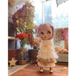ネオブライス☆フリルのトップスとたっぷりファーのパンツのセットアップ