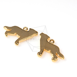 PDT-281-G【2個入り】フラット子犬シャドウペンダント,Flat puppy Shadow Pendant