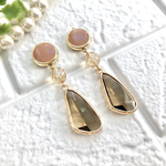 《再販》くすみカラーイヤリング/ピアス