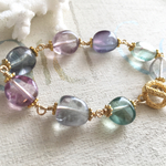 mermaid 's rainbow bracelet/フローライト