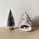 chiha様専用　ハムスターのあったかテント⛺小花柄　底ピンク