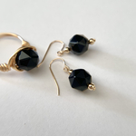AAAモリオン(黒水晶)ピアス14kgf or イヤリング