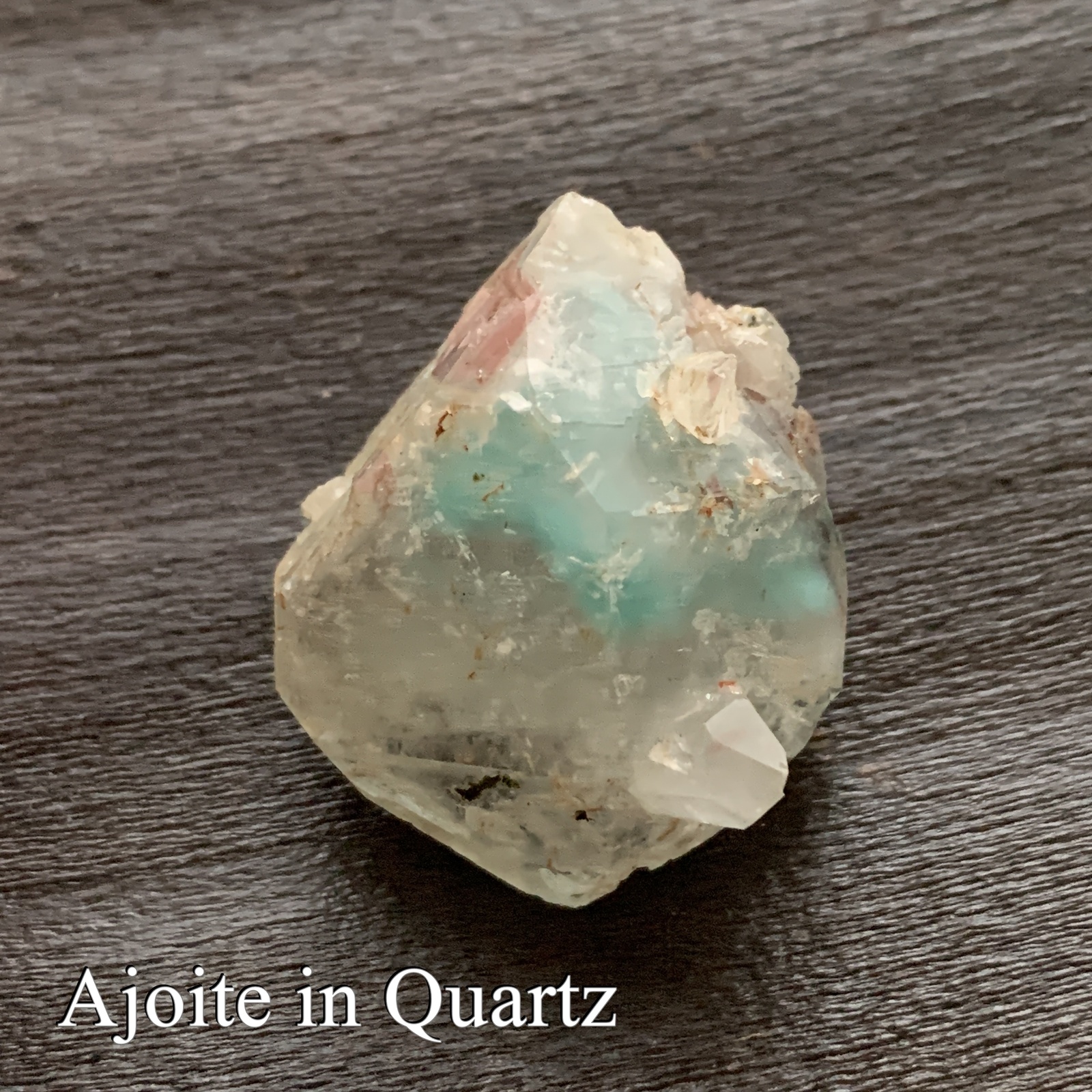 アホイト（天然石、パワーストーン） アホイト / クォーツ【Ajoite in Quartz】南アフリカ産